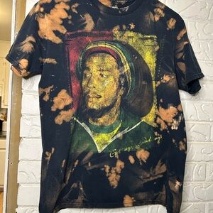 Bob Marley - Get Up Stand Up Tie Dye 2012 Print Shirt - Size Small